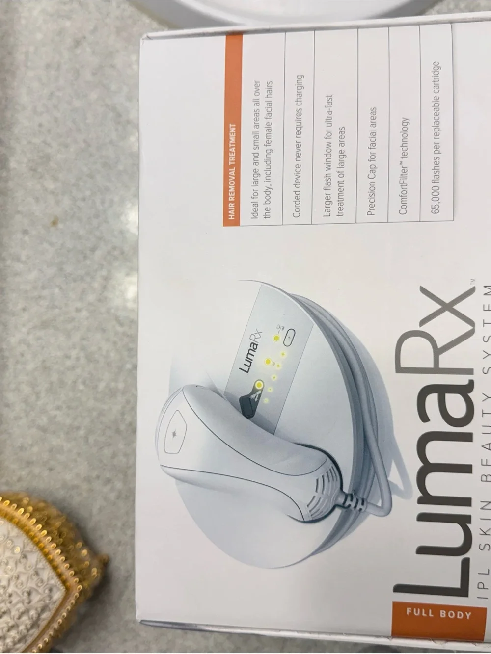 LumaRx IPL6800 Full Body IPL Hair Removal System + Face Attachment